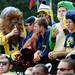 Fans watch a live broadcast of ESPN's "College GameDay" on the University of Michigan campus on Saturday, September 7, 2013. Melanie Maxwell | AnnArbor.com